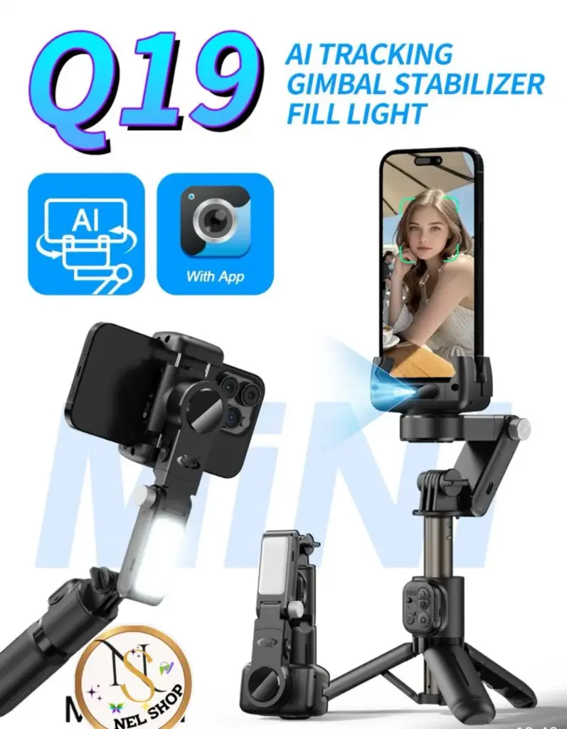 Al tracking gimbal stabilizer fill light 
