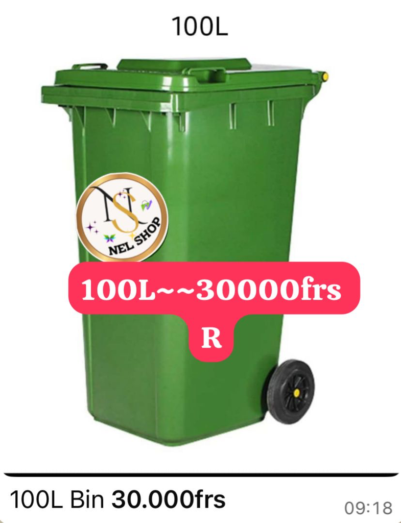100litters trash cans