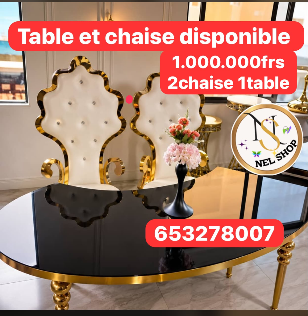 Ceremonial  chairs and table