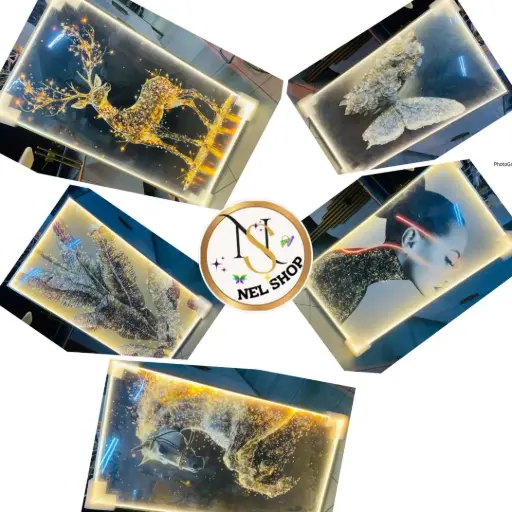 Wall decor with lights 